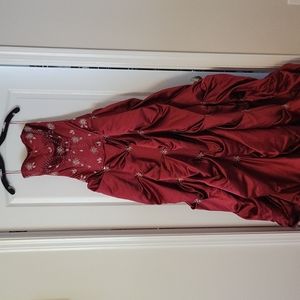 Cindy's collection, size 4, wine red dress